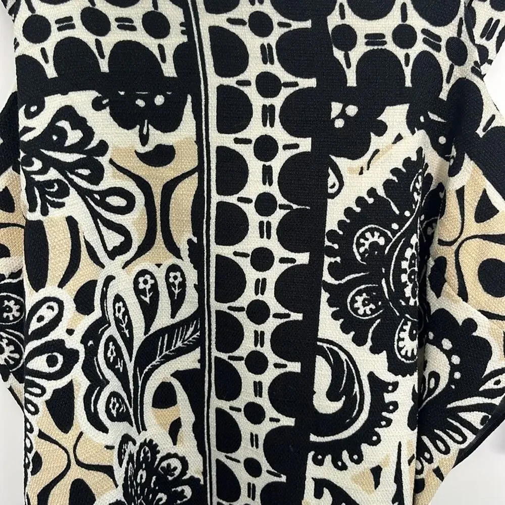 Womens Tahari ASL Border Print Fringe Sheath Dress Size 4 - Picture 7 of 11
